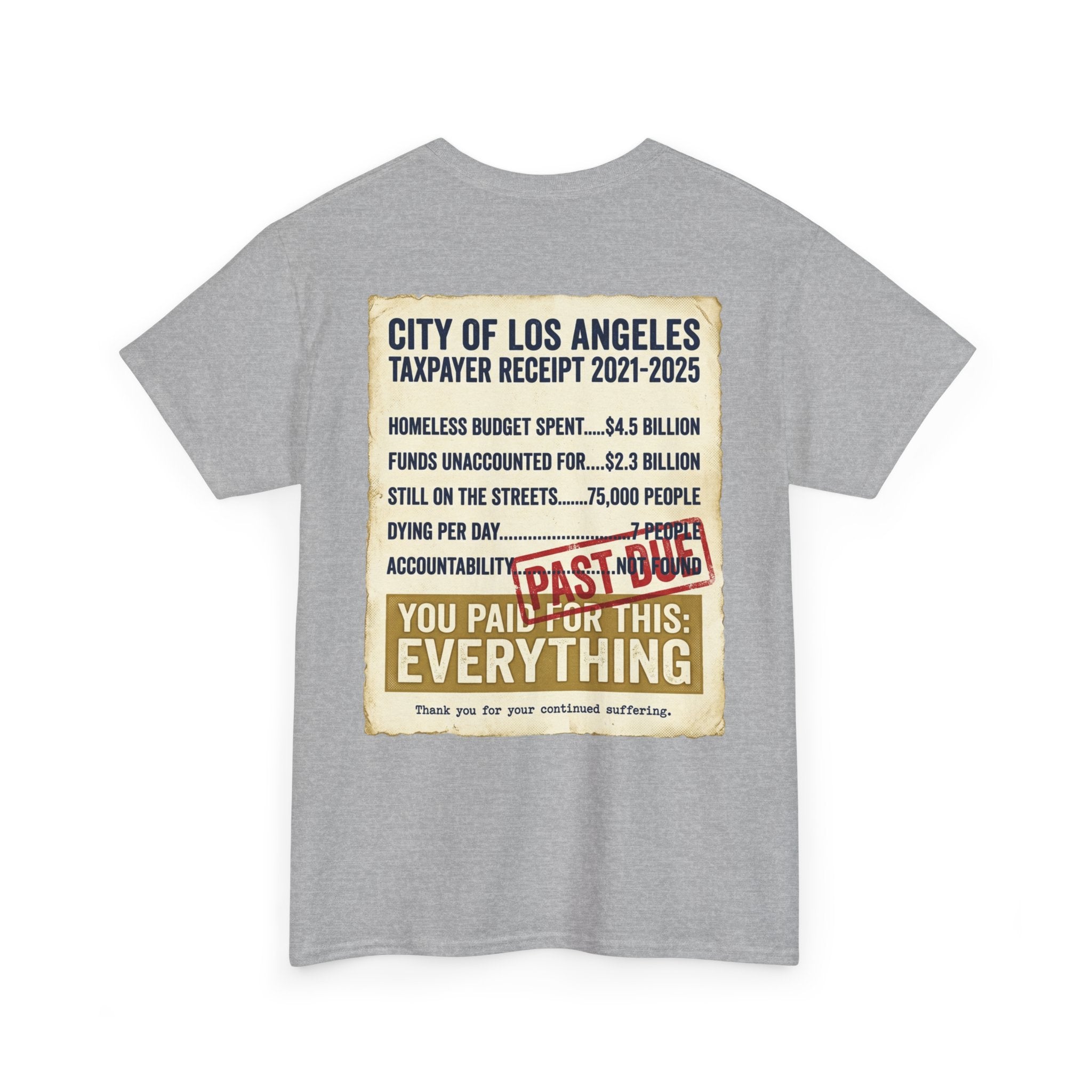 "Falconee | LA The Crapital of Corruption" Heavyweight Political Satire T-Shirt"-Bella Canvas 3001