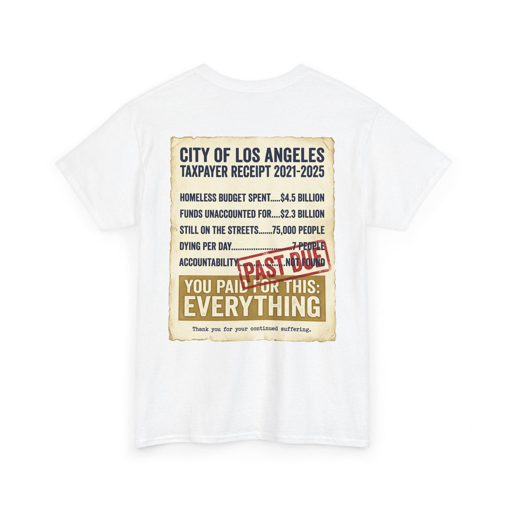 "Falconee | LA The Crapital of Corruption" Heavyweight Political Satire T-Shirt"-Bella Canvas 3001