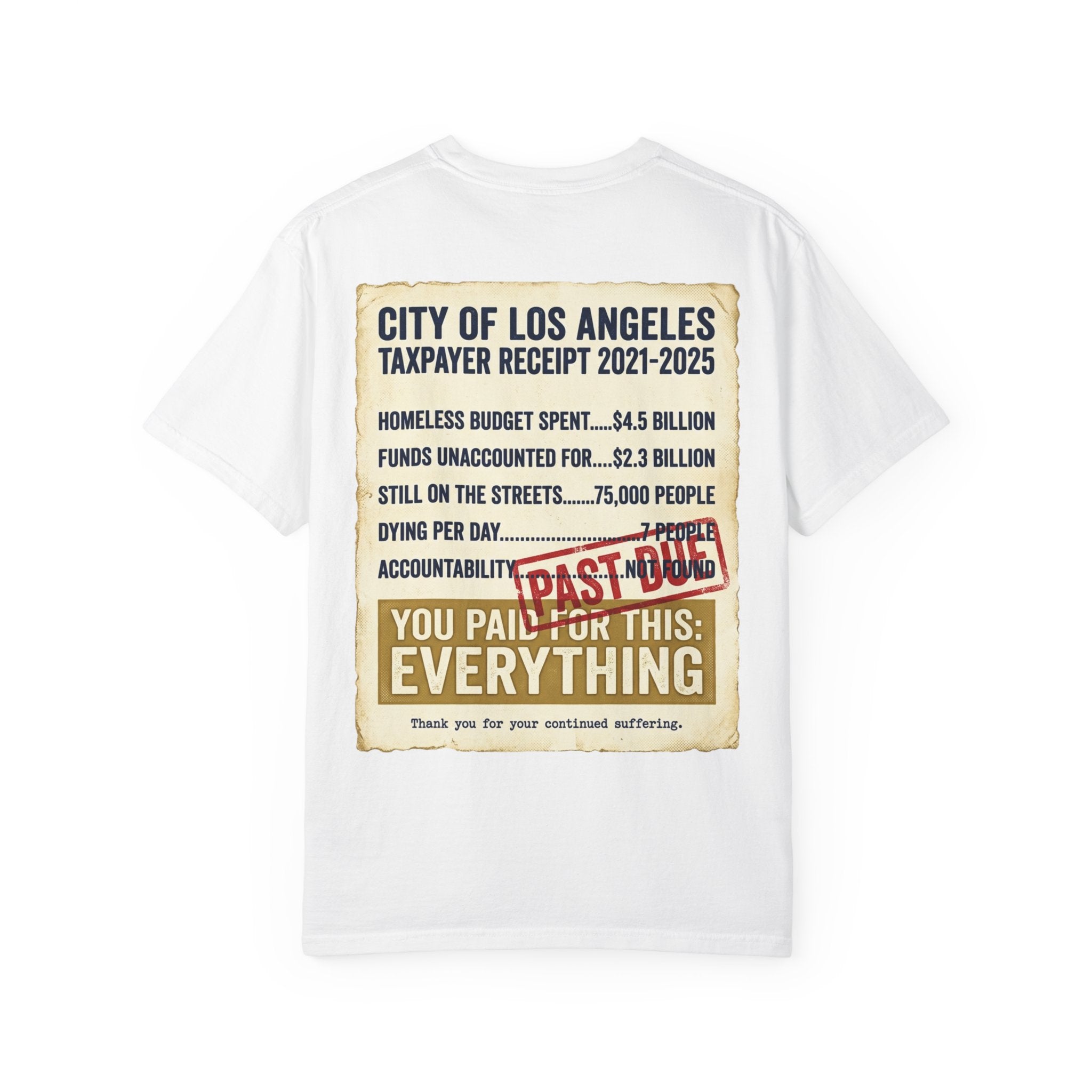 "Falconee | LA The Crapital of Corruption" Premium Political Satire T-Shirt"-Comfort Colors 1717, Bella Canvas 3001, and Gildan 5000